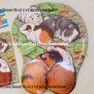 Guinea Pigs-  Padded Booty | Pecs | Eggs Ergonomic Mousepads Wrist Rest