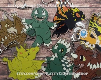 Monster Chibi Kaiju 3in Acrylic Charm wave 1