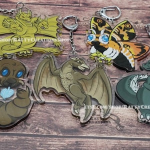 Kaiju 3&quot; Acrylic Keychain Charm
