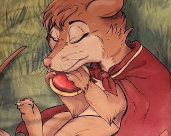 Brisby Mouse small  dakimakura/ Queen sized pillow case