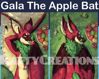Gala the Apple fruit bat dakimakura/body pillow
