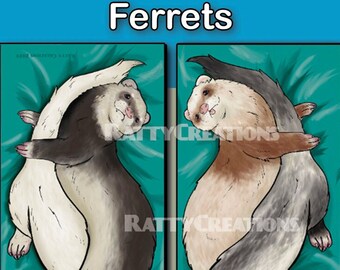 Dakimakura/oreiller de corps pour furet