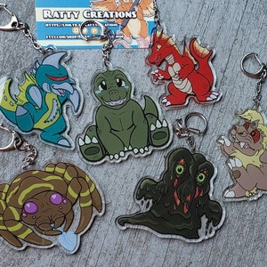 Monster Chibi Kaiju 3in Acrylic Charm wave 2