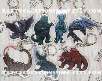 Kaiju 2.5" Acrylic Keychain Charm