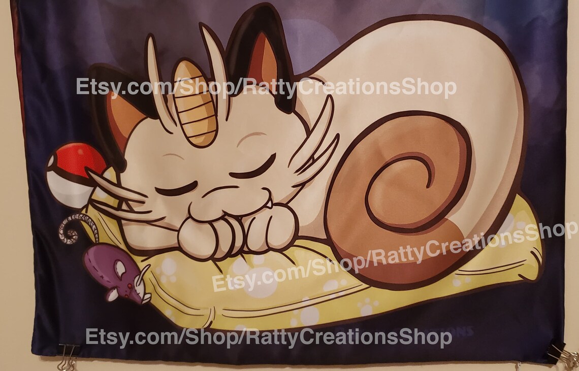 Long Cat Meowth Dakimakura/body Pillow | Etsy