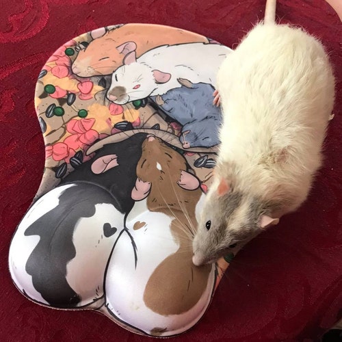 Rat Mousepad padded wrist Rest Ratpad