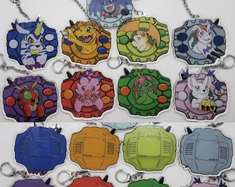 Digital Monster 3inch Acrylic charm wave 1