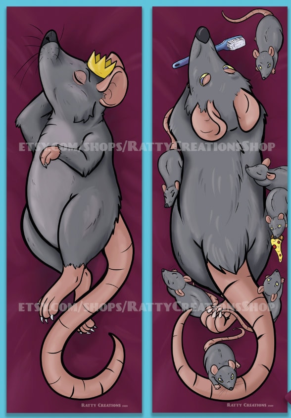 Giant Rat Dakimakura/body Pillow Case 