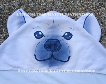 Polar Bear Hooded Towel, Adult Size, Lightweight Beach Bath Towel