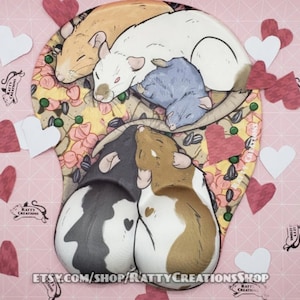 Rat Mousepad padded wrist Rest ergonomic Ratpad Rat Res