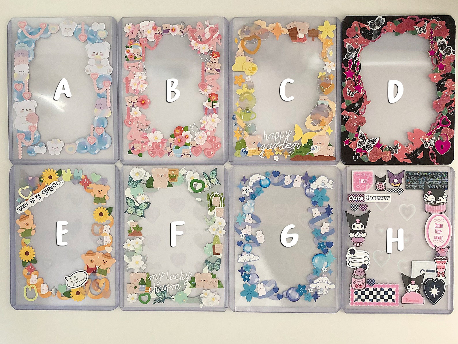 Toploader Deco Cute Sticker Decorated Toploaders for KPOP Etsy Australia