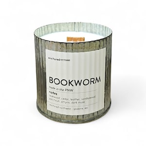 Bookworm Wood Wick Candle