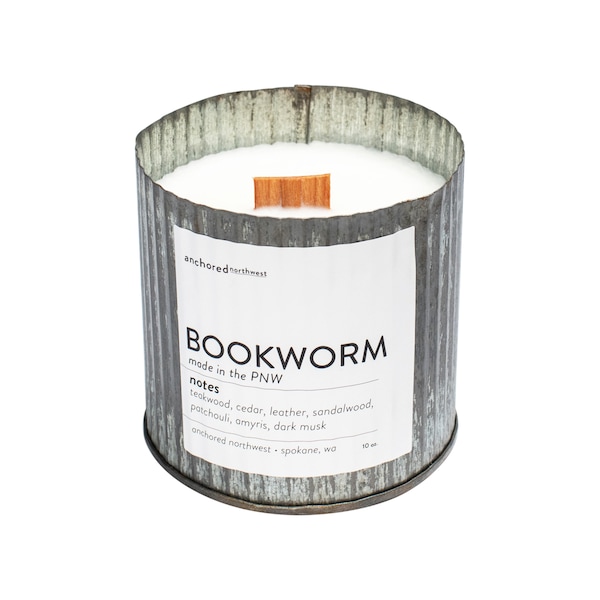 Bookworm | Book Lover Candle | Book Lover Gift | Book Candle Scent | Book Inspired Candle | Literary Candle | Soy Candle