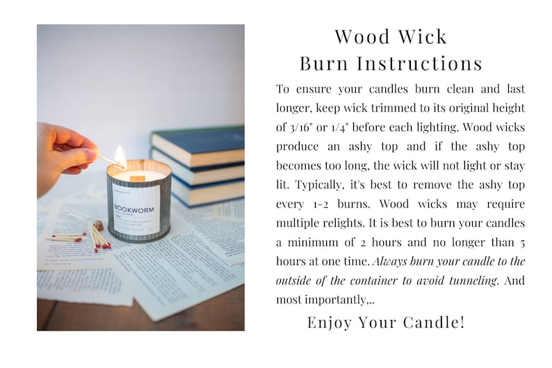 Bookworm Book Lover Candle Book Lover Gift Book Candle Scent Book Inspired Candle Literary Candle Soy Candle image 6