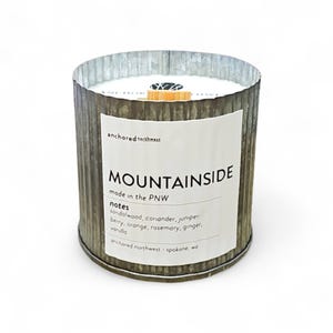 Mountainside Wood Wick Candle | Cabin Decor | Gift for Him | Husband Gift