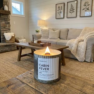 Cabin Fever | Winter Cabin Candle | Hygge Cozy Aesthetic | Wood Wick Candle image 4