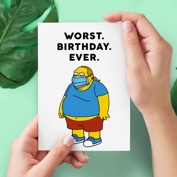 Birthday Messages In Quarantine Funny Card DIY | Bobotemp