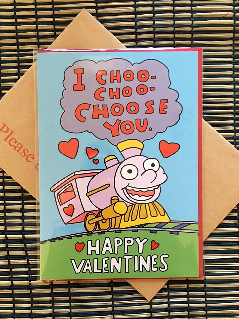 I Choo Choo Choose You Simpsons Funny Valentines Day Card For Him For Her Cute Anniversary Card For Boyfriend, For Girlfriend image 9