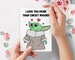 Baby Yoda Valentines Card Chicky Nuggies | Star Wars The Child For Him For Her Funny Anniversary Love Card | For Boyfriend Her Girlfriend 