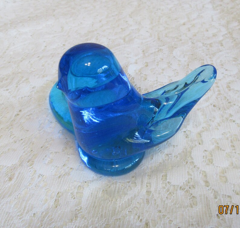 1993 Bluebird of Happiness Leo Ward Terra Studios Glass Candle | Etsy