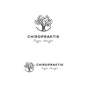 Tree logo, wellness, spa, consulting, chiropractic, massage, coach logo, circled tree design
