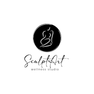 Premade Minimalist Luxury  Logo for Skincare Spa, Beauty studio,  body sculpt, wellness, massage. One line drawing Woman silhouette,