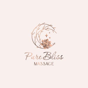 Premade minimalist luxury logo for a Yoga Studio,  Life coach, blog