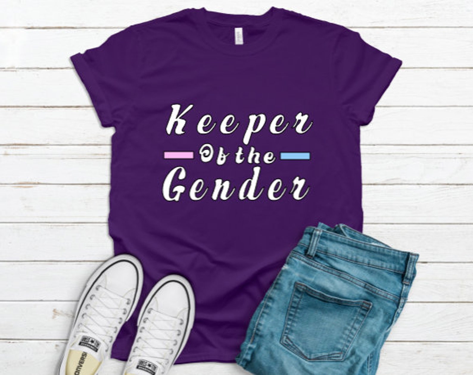 Gender Reveal Shirt Keeper of the Gender Shirt Team Boy and Etsy