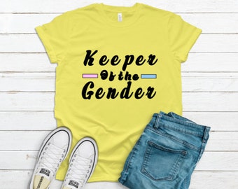 Gender reveal shirt, Keeper of the Gender shirt, Team boy and Team girl, Gender reveal tees, Baby shower shirts, Gender reveal party shirt