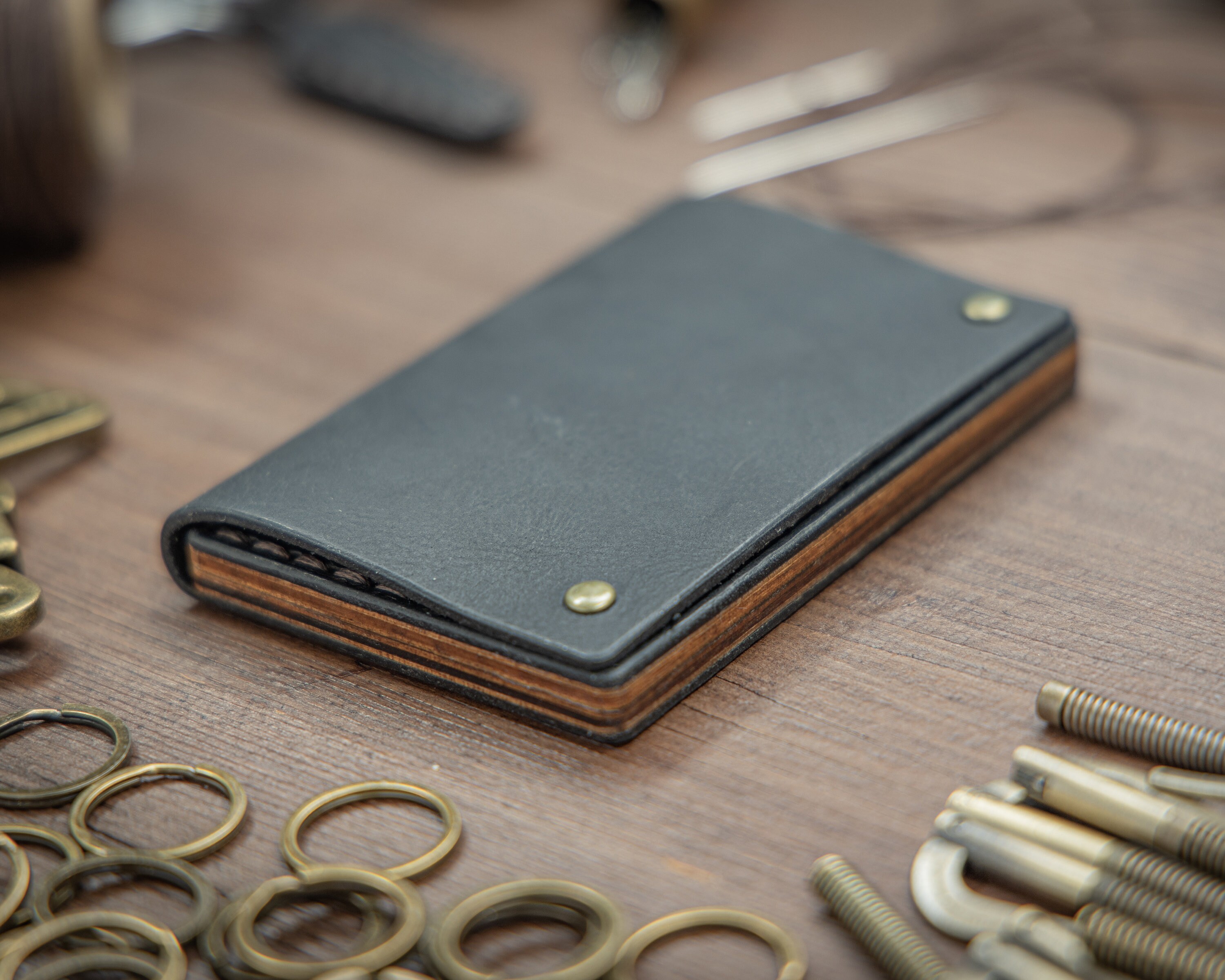 Personalized Business Card Holder Custom Leather Business Etsy