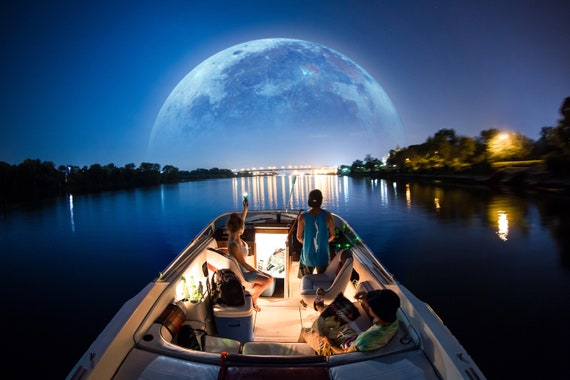 Fine Art Photography Print Blue Moon Dream Artist Signed Etsy