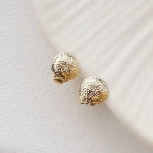 14Kt Gold Sea Shell Stud earrings 3D Carribean Cruise Souviner – Avis  Diamond Galleries