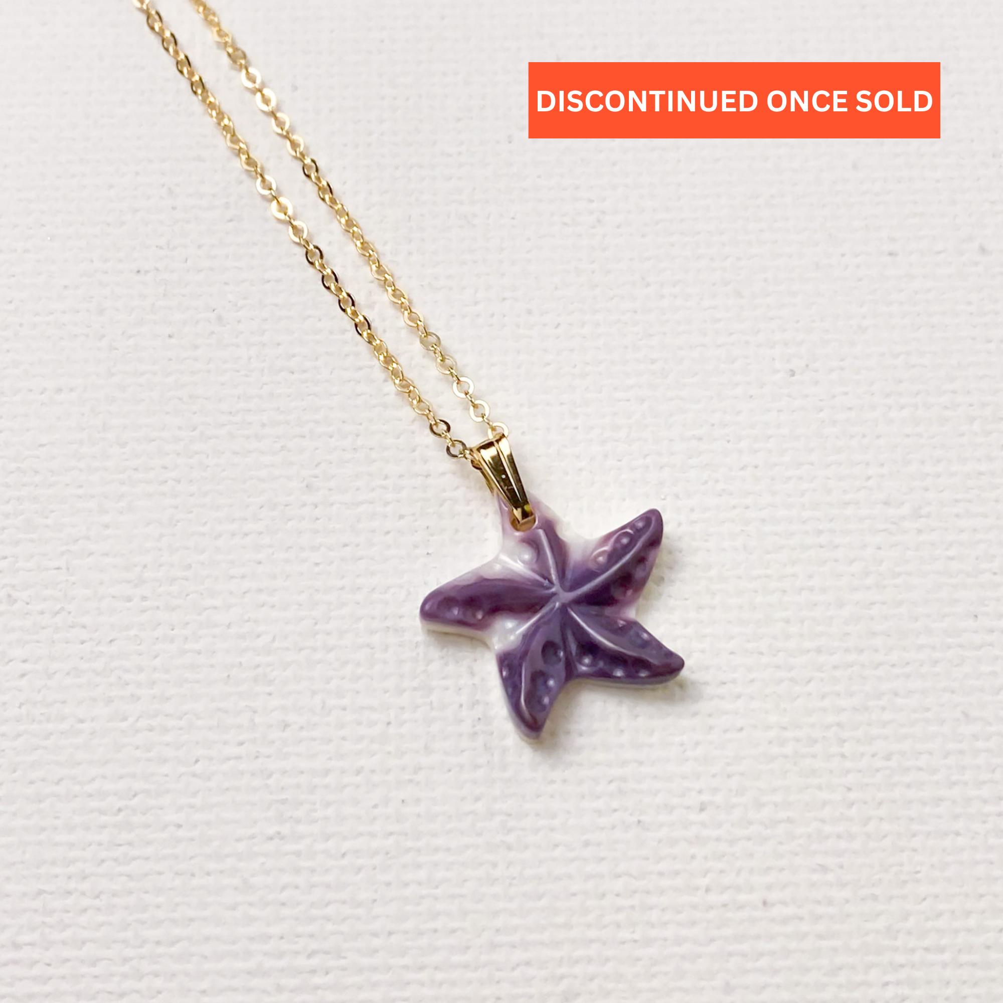 Mother of Pearl Starfish Necklace in Solid 925 Sterling Silver or 14K Gold Filled | Hand Carved Mother of Pearl Starfish Pendant