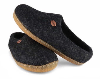 Barfußhausschuhe Footprint mit Naturgummisohle WoolFit®