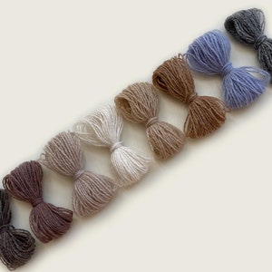 Pure cashmere darning yarn in various shades, cashmere yarn, darning thread, cashmere repairs
