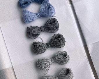 Italian Cashmere Darning Yarn Set – 8 Colors, 5m Each, in Gift Box