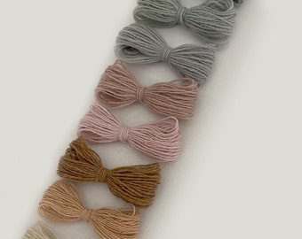 Pure Cashmere Darning Yarn: 10 Color Set for Clothing Repair