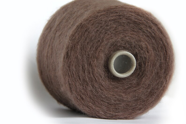 Italian bobbin yarn Kid-mohair yarn BrownTaupe lace yarn knitting yarn price per 100 grams thin kid mohair
