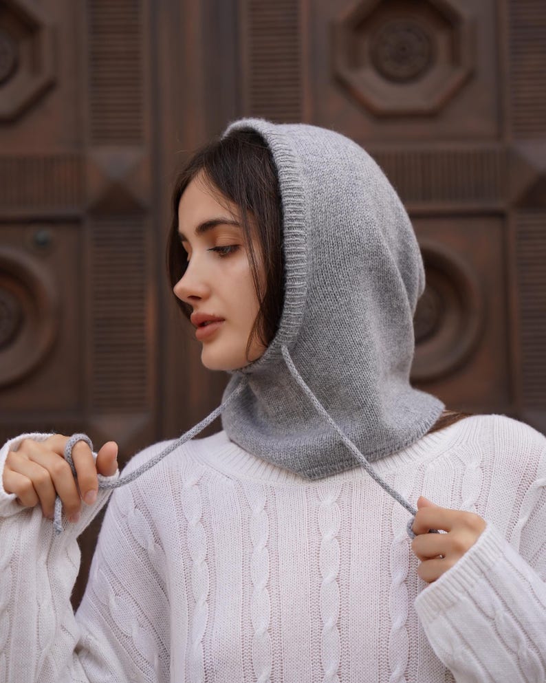Cashmere Balaclava Knitting Pattern: Scandinavian Knit Hood PDF Download image 8