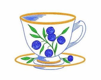 Blueberry Tea Cup - Etsy