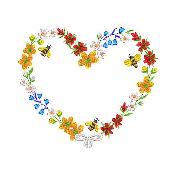 Heart Embroidery Frame Etsy