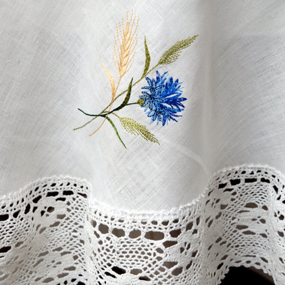 Cornflower Blue Machine Embroidery Design 7 SIZES Sketch Etsy