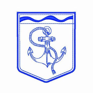 Fake Pocket Machine Embroidery Design 4 SIZES, Faux Pocket Digital Embroidery File, Nautical Chest Pocket with Anchor Machine Embroidery.