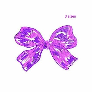 Bow Machine Embroidery Design 3 SIZES, Ribbon Bow Digital Embroidery File, Cute Bowknot Machine Embroidery Design, Bow Embroidery File.