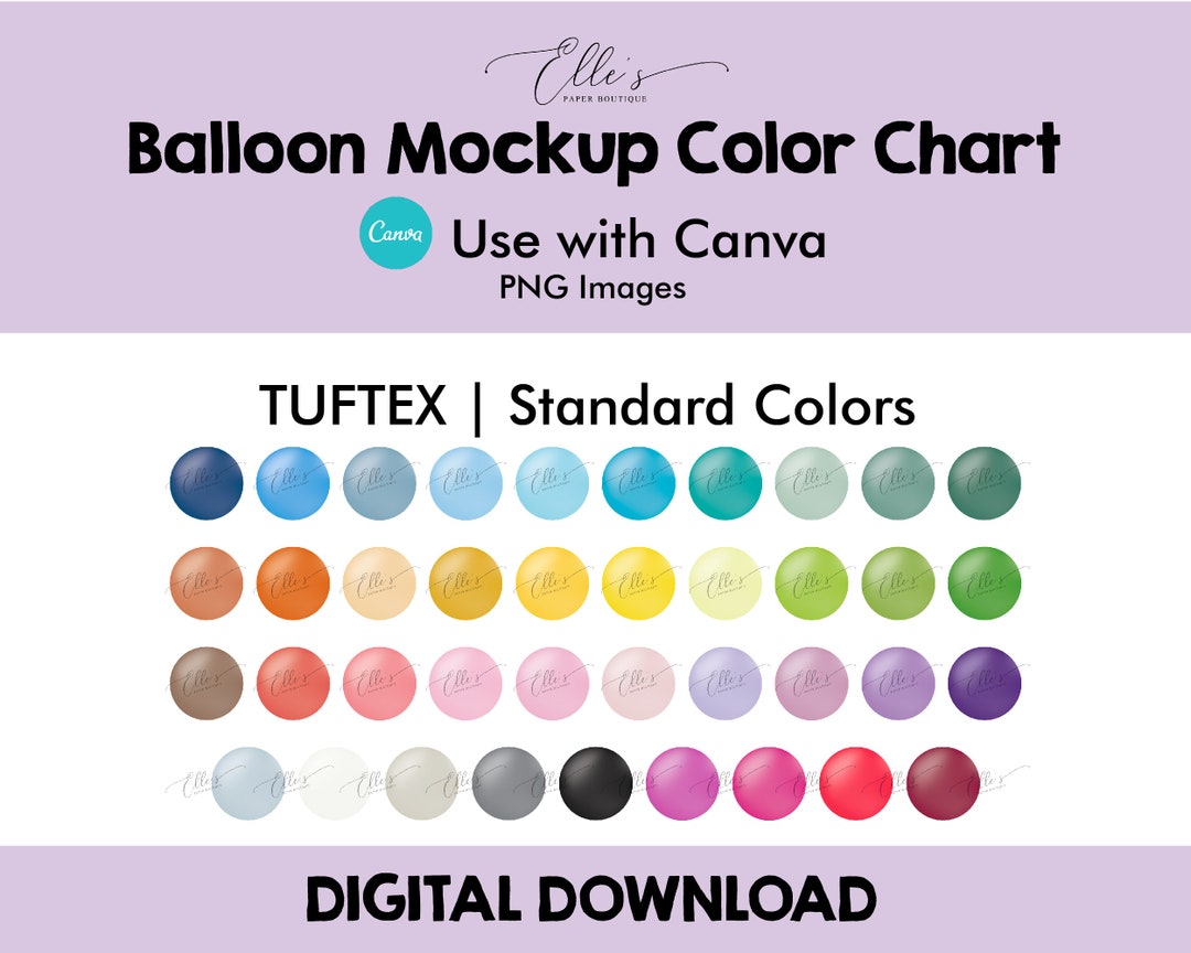 Tuftex Balloon Color Chart