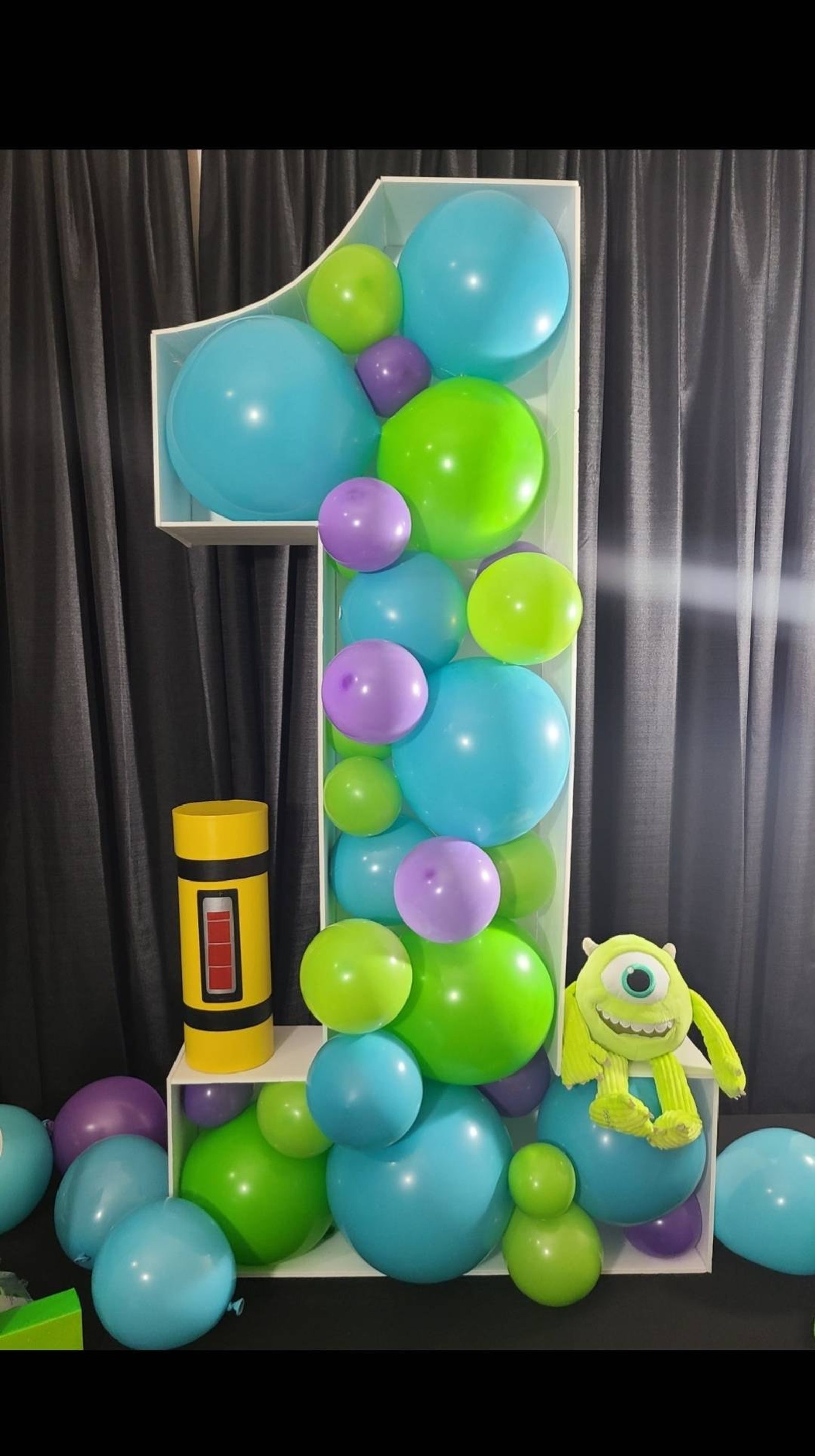 Number 1, Mosaic Numbers, Number One Mosaic Template From Balloons