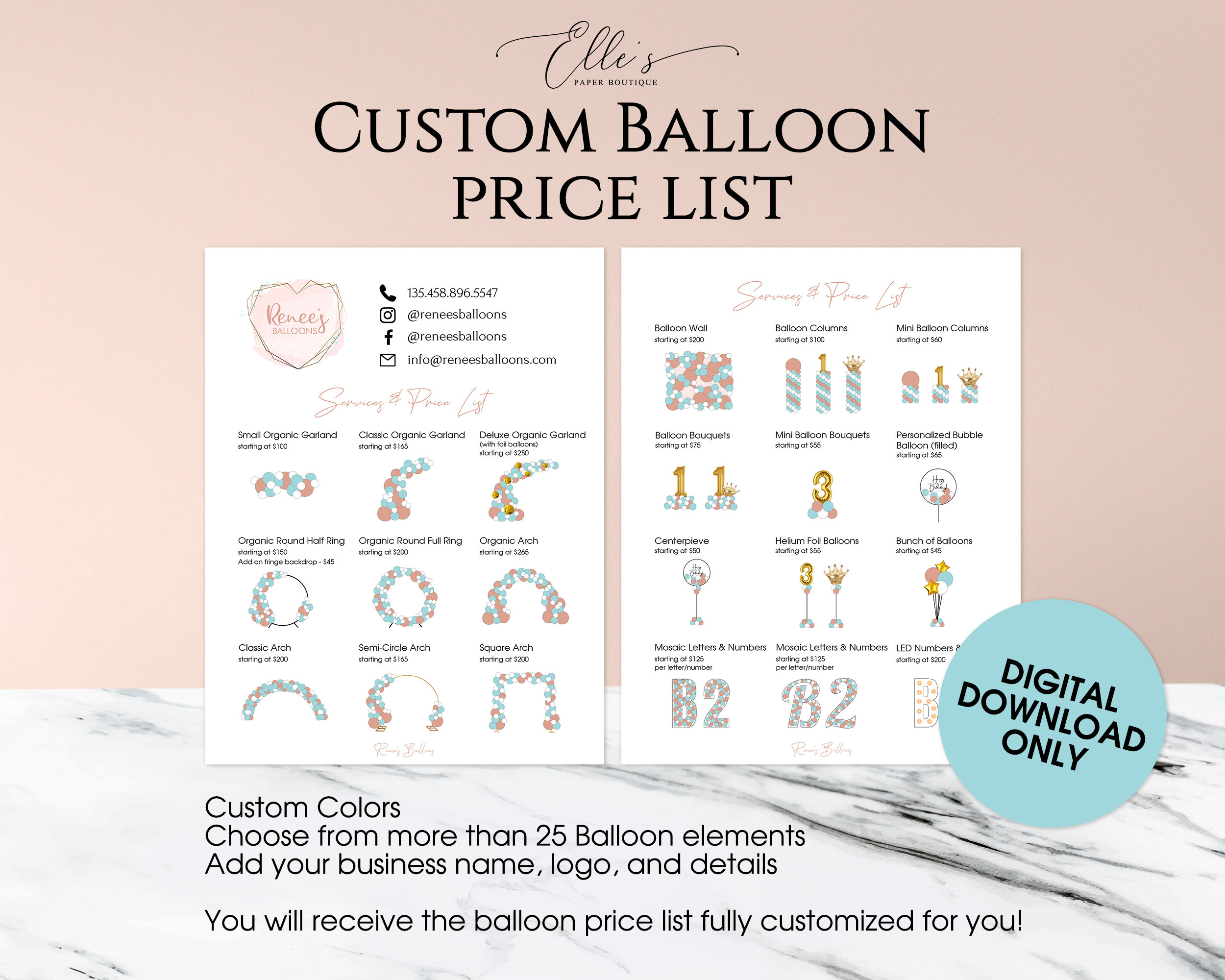 Balloon cost outlet