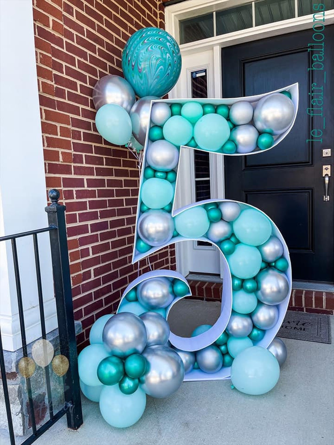  Number 9 Balloon Mosaic Template Free 