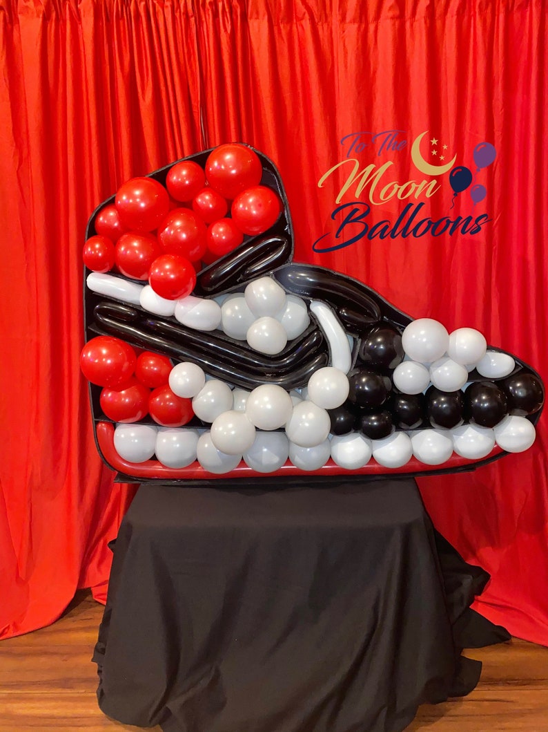 Sneaker from Balloons Shoe Mosaic from Balloons Decor Ideas Etsy