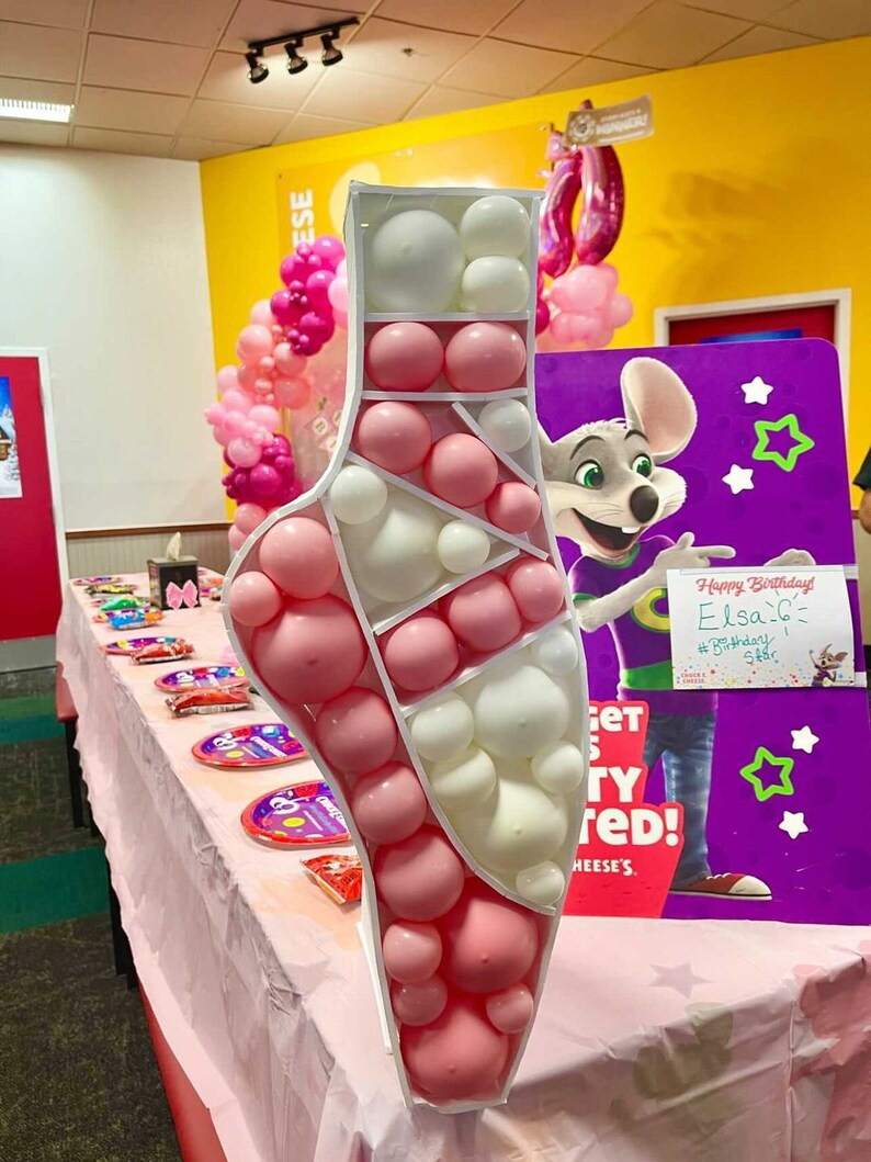 Ballet Shoe From Balloons Ballerina Mosaic From Balloons Etsy